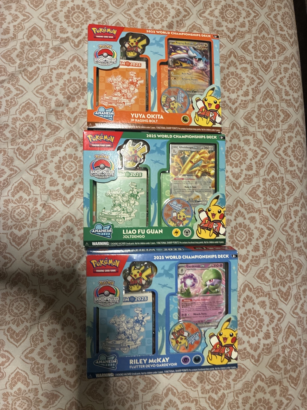 Pokemon 2025 World Championships Decks - Orange, Green, Blue